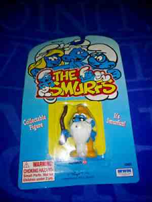 Smurfs 20226 Grandpa Smurf Grandfather Figure Rare Vintage PVC selling Toy Figurine 80s