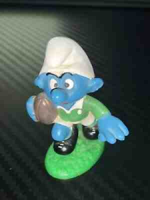 Smurfs 20065 Rugby Smurf Ireland Vintage Stunning Condition Very Rare Item