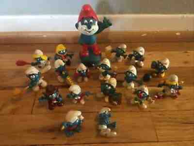 Smurfs shops figurines from 70’s-80’s