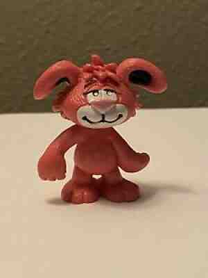 Smurfs 20406 RARE Smoogle Rabbit Pink Bunny Smurf Friend Vintage Figure Toy 1988