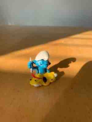 Smurfs 20063 Tailor Smurf Sewing Needle Portugal Vintage Figure PVC Toy Schleich