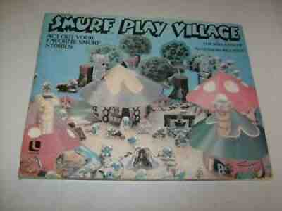 VINTAGE SMURF PLAYSET VILLAGE & FIGURE SET NEW UNUSED IN THE BOX LAKESIDE