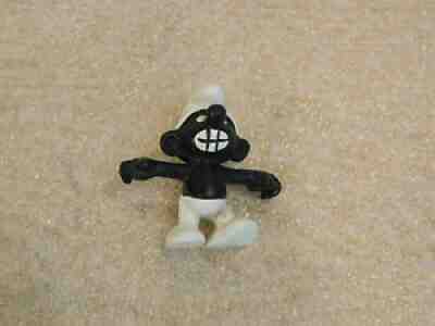 Vintage PVC Figure Angry Smurf Black Skin + Teeth 20007 Schleich Peyo 1966 LRG