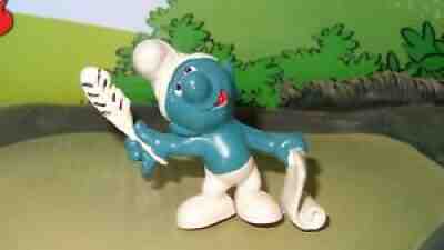 1979 Peyo Schleich PVC Vinyl Golfing Smurf Golfer Golf Rare