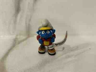 Smurfs 20473 New Hiker Smurf Hiking Backpack Figure Vintage Toy PVC Figurine