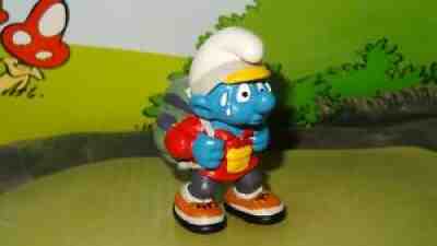 Smurfs New Hiker Smurf Hiking Backpack Camper 20473 Rare Vintage Display Figure