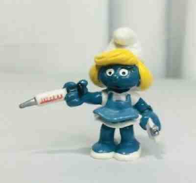 Vintage 1981 Smurfette Nurse Schleich Peyo Toy