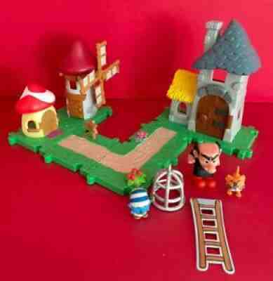 The Smurfs Micro Village GARGAMEL Castle & Windmill Set by Jakks - RARE