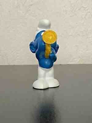 Smurf Short Trumpet Player Jazz Band Musician PVC Figure Open Eyes Bully Harmony