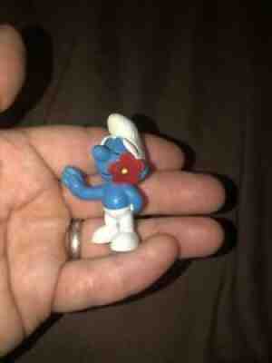 1979 Peyo Schleich PVC Vinyl Golfing Smurf Golfer Golf Rare