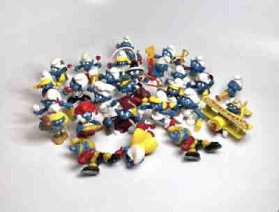 Vintage SMURF PVC figures lot of 27 Peyo Schleich 70â??s and 80â??s - Some RARE