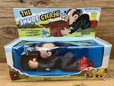 1983 The Smurf Chase Game Peyo Figure Smurfs W/ Gargamel Galoob New Old Stock