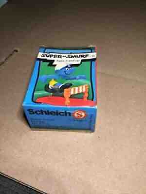 Smurfs Hurdler Super Smurf Olympic Hurdle Jump 6713 Rare Vintage Track in Box