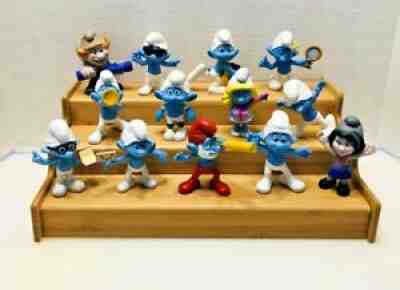 Smurf Lot Toy Figures Peyo Happy Meal Toys McDonald's 2011 2013 Cake Toppers