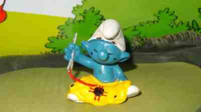 Smurfs Tailor Smurf Sewing Needle Thread 20063 Rare Vintage Display Figurine