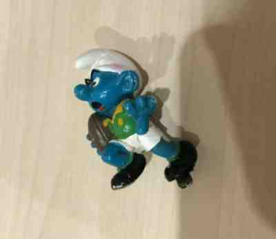 Rare Smurf South African Springbok Rugby Smurf 1980 W Germany Not mint