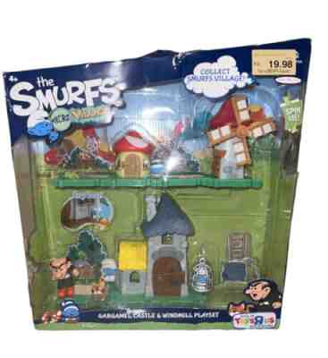 Smurfs Micro Village Gargamel Castle & Windmill Playset