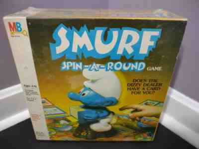 VINTAGE 1983 SMURF SPIN-A-ROUND GAME ***SEALED***
