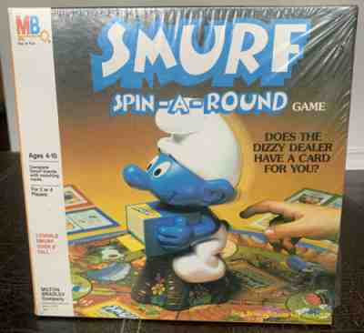 Vintage 1983 Milton Bradley USA 4331 SMURF SPIN-A-ROUND GAME