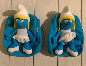 Play By Play The Smurfs Mini 12” Smurfette Character Plush Backpack/Book Bag