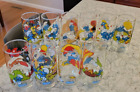 New ListingSmurf Smurfs Vintage 1982 & 1983 Peyo Collectible Drinking Glasses Set of 10