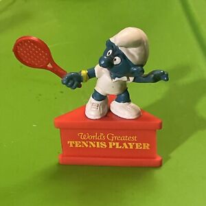 3x PEDESTAL Sockel Smurf Gram World Greatest Tennis Player Golf Mushroom Champ