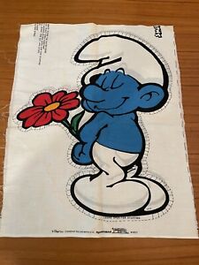 Vintage Smurfs Pillow sewing pattern 1980's 21