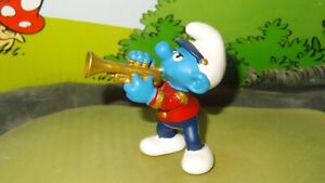 Smurfs Trumpeter Smurf Marching Band Series 20479 Rare Vintage Display Figurine