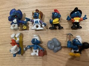 Lot of 7 Smurfs - Historical - Paul Revere, Christopher Columbus - Schleich Peyo