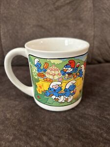 VINTAGE 1982 Smurf Collector Mug Coffee Cup Grouchy Ceramic Collectibles  #1599 - Sold for $14.60 | Smurf Price Reference