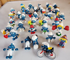 Lot of 33 Vintage The Smurfs Peyo Schleich Bally PVC small figures