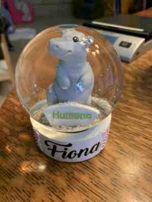 FIONA HIPPO SNOW GLOBE Florence Freedom Baseball Cincinnati Zoo No Bobblehead