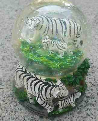 San Diego Zoo Wild Animal Park Tiger Musical Snow Globe/ Snowdome Rare Nice!