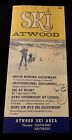 ATWOOD Vintage Ski Brochure LOST UNKNOWN SKI AREA Dellroy OHIO Travel Souvenir