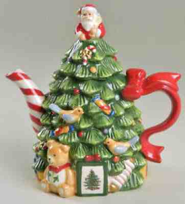 Spode Christmas Tree Tree Shaped Teapot & Lid 11851832