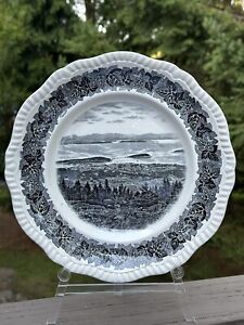 Copeland Spode England Plate Bar Harbor Cadillac Mountain Motor Road Rare