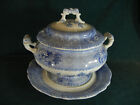 Copeland Spode Blue Camilla Large Round Soup Tureen with Lid and Underplate