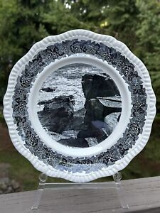 Copeland Spode England Plate Thunder Hole Ocean Drive Acadia National Park Rare