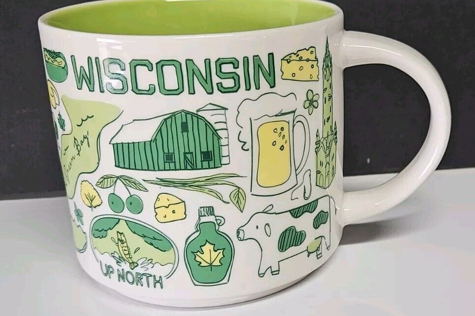 Starbucks Wisconsin Been There Series 2021 Ceramic Coffee 14 Oz Mug No Box - Sold on eBay January 4th, 2025 for $76.00 (14 bids) 