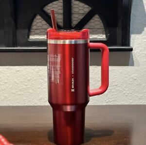 Starbucks x Stanley Holiday 2023 40 oz Red Tumbler Cup Mug Limited Christmas - Sold on eBay December 16th, 2023 for $200.00