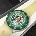 SWATCH x STARBUCKS COFFEE green 5th Anniversary Watch Limited 2001 Rare Japan - Sold on eBay July 5th, 2024 for $99.00