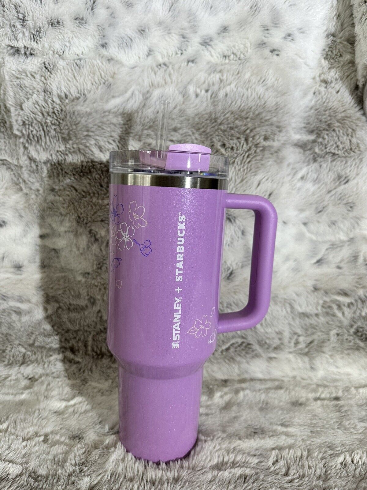 Stanley x Starbucks Philippines Exclusive Cherry Blossom Sakura Lavender 40oz - Sold on eBay November 12th, 2024 for $180.00