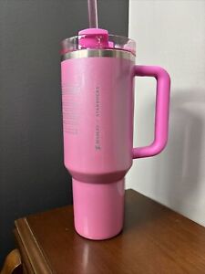 Rare, Free Shipping, stanley starbucks tumbler 40oz pink - Sold on eBay January 6th, 2024 for $242.50 (13 bids) 