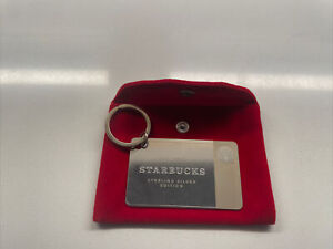 Starbucks Limited Edition 2014 Sterling Silver Key Chain Gift Card  $50 New Box - Sold on eBay December 9th, 2023 for $175.00