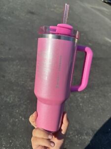 stanley X Starbucks Winter Pink 40 oz tumbler - Sold on eBay January 9th, 2024 for $240.00