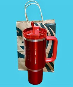 ?NEW LIMITED Starbucks x Stanley Cup Holiday 2023 Collab (40 oz) Red Tumbler ? - Sold on eBay November 6th, 2023 for $150.00