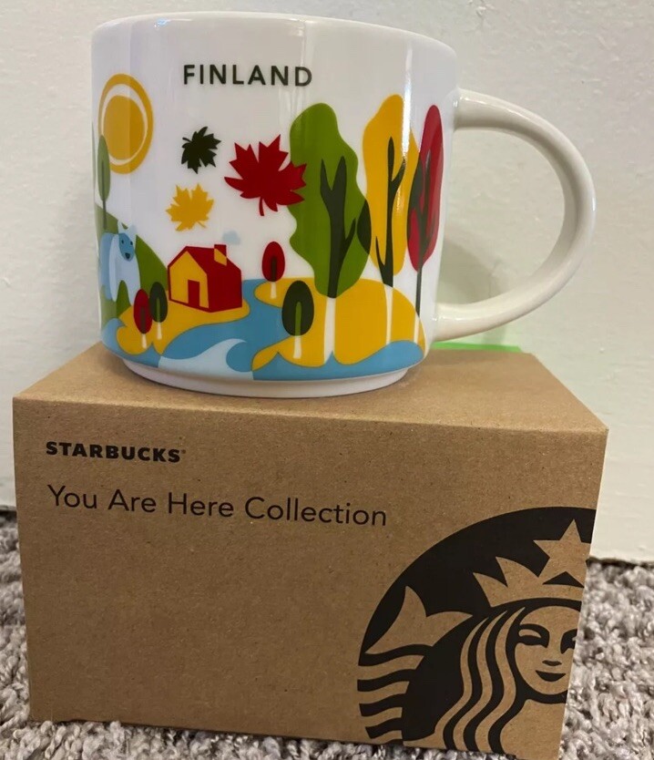Starbucks You Are Here Collection Finland Ceramic Coffee Mug New in Box 14oz - Sold on eBay July 26th, 2024 for $99.99