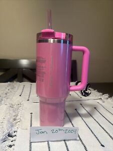 STANLEY x STARBUCKS Pink Exclusive Tumbler 40oz - Sold on eBay January 25th, 2024 for $277.00 (33 bids) 