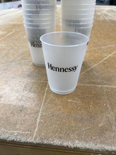 500 10 Oz Frosted Hennessy Plastic Cups - Sold on eBay June 14th, 2024 for $75.00