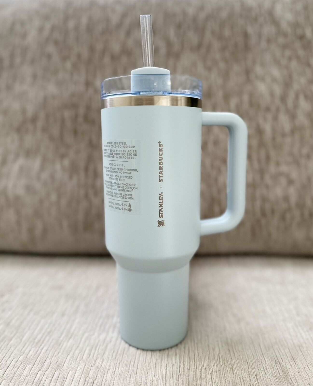 Starbucks x Stanley Spring 2024 Spring Blue 40 oz Tumbler New IN HAND SHIPS NOW - Sold on eBay January 13th, 2025 for $86.95